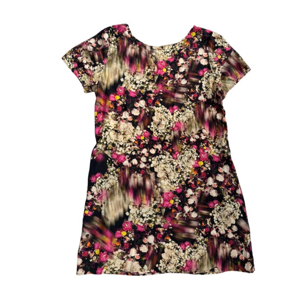 Floral patterned dress on a white background