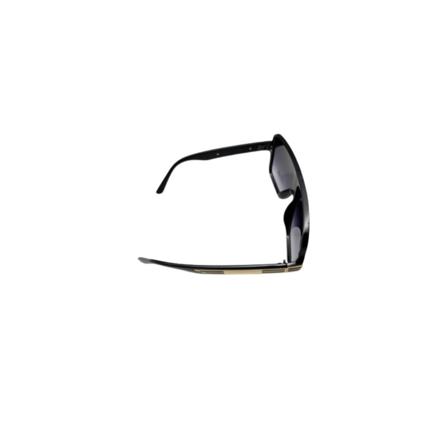 Black sunglasses on a white background