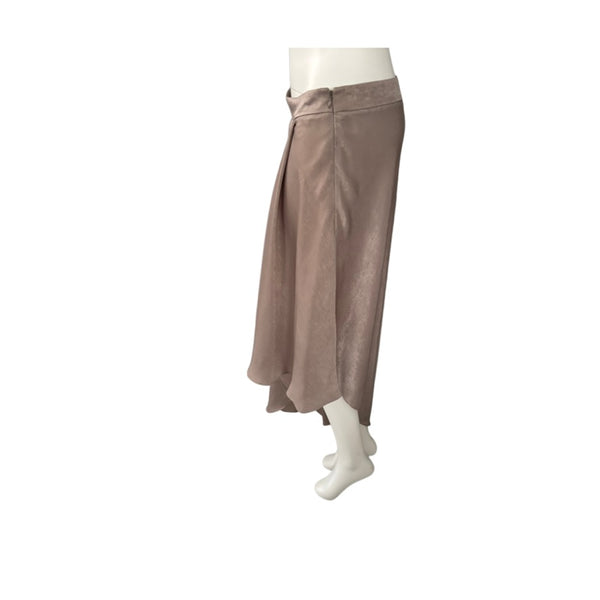 Brown skirt on a mannequin against a white background