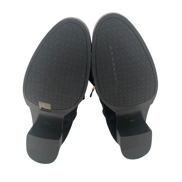 TORY BURCH Overknee Suede Boots Black SIZE 41 - New