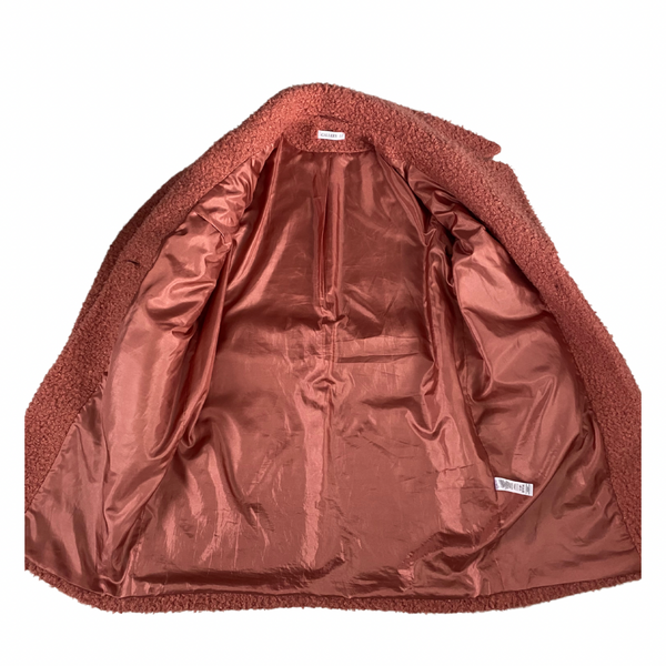 Teddy Coat Coral SIZE 12 - Preloved