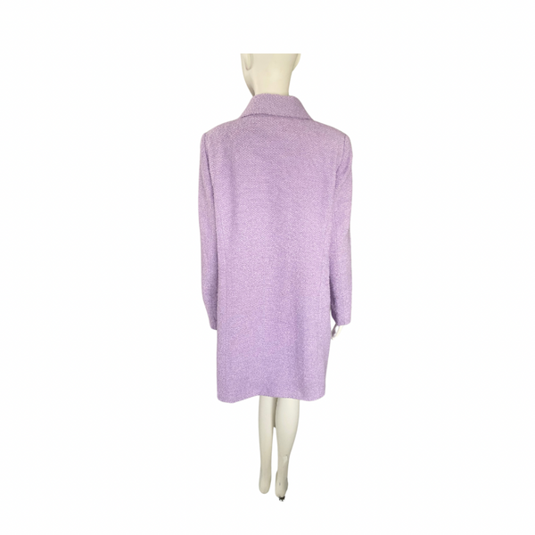 Boucle Midi Coat Lilac SIZE 18 - Preloved
