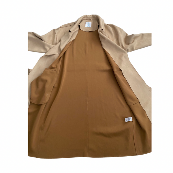 Belted Trench Coat Beige SIZE S - New