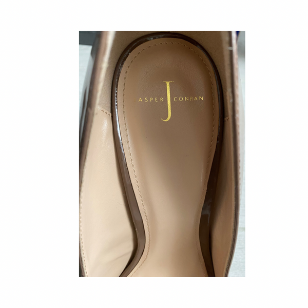 Jasper Conran Stiletto Court Shoes Patent Brown SIZE 41 - New