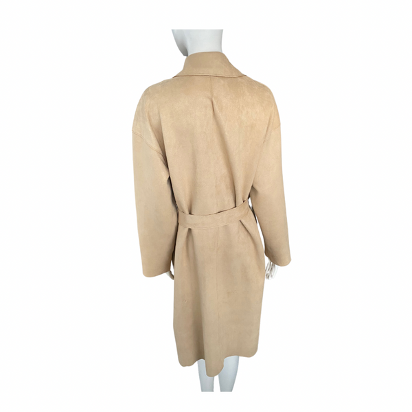 Belted Trench Coat Beige SIZE S - New