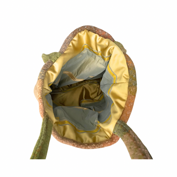 Woven Plaid Tote Bag Handcrafted Green Multi