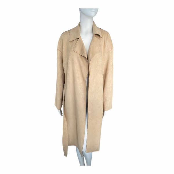 Belted Trench Coat Beige SIZE S - New