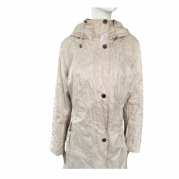 Normann Pinstripe Windbreaker Beige SIZE 14