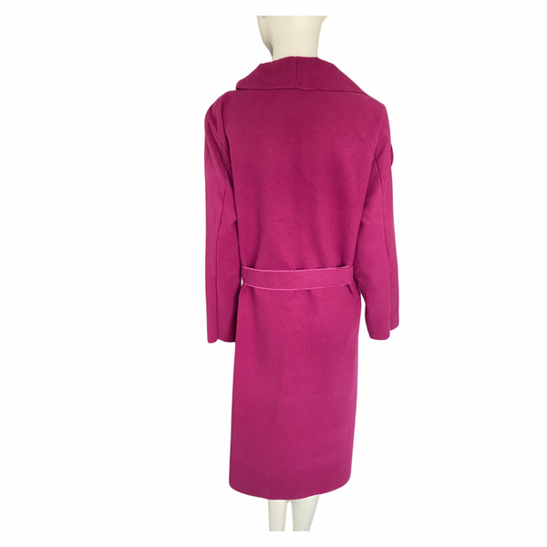 Waterfall Wrap Duster Coat Pink SIZE 12 - Preloved