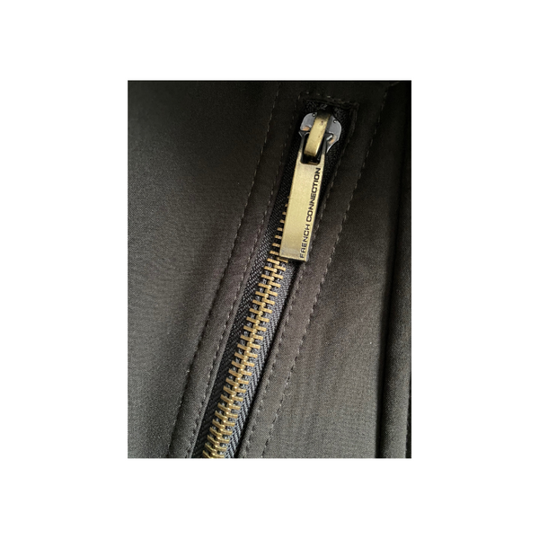 French Connection Anorak Parka Coat Soft Shell Khaki Green SIZE XL - Preloved