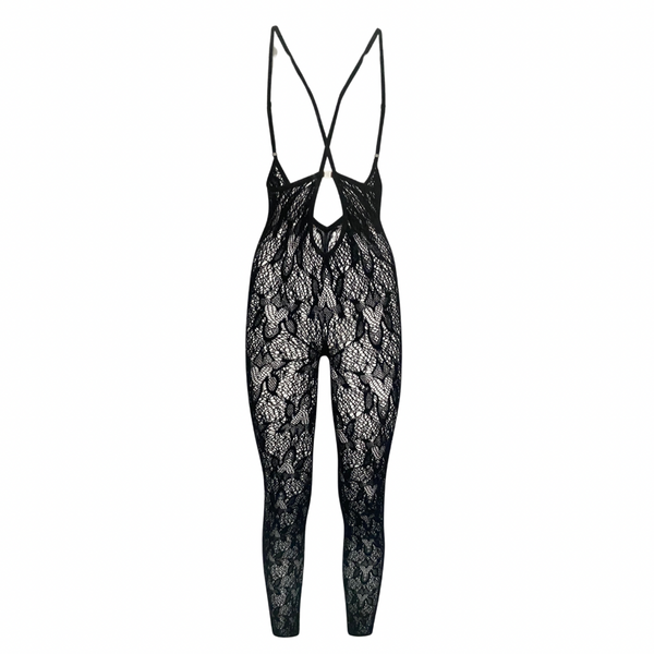 Floral Lace Full Bodysuit Wolford Black