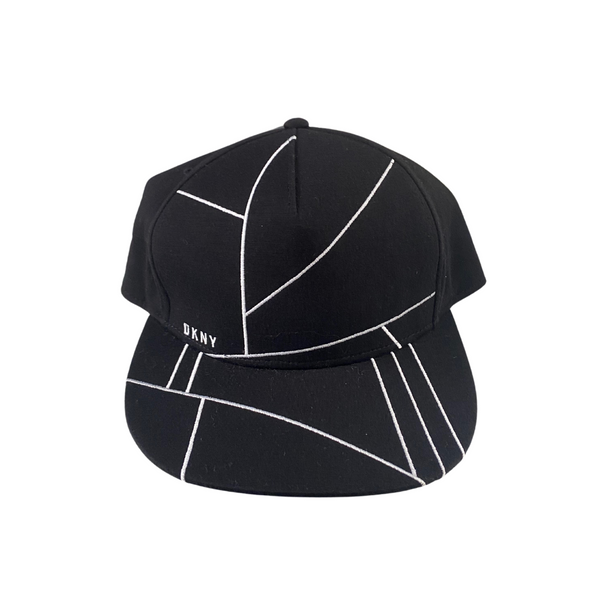 DKNY Geometric Cap Black One Size