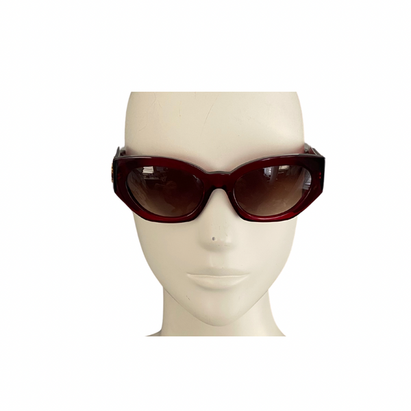 VERSACE Sunglasses VE4376B Eyewear Medusa Crystal Burgundy