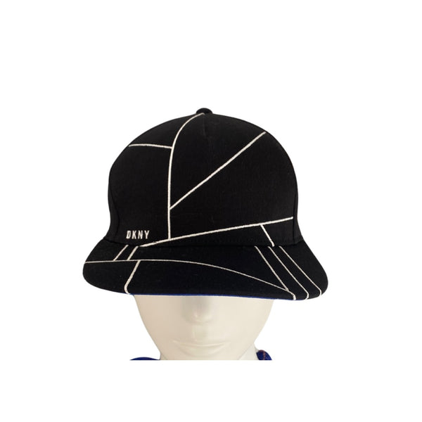 DKNY Geometric Cap Black One Size