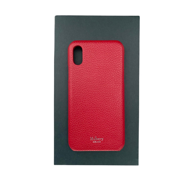 MULBERRY iPhone X Leather Phone Cover Red