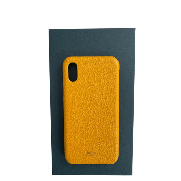 MULBERRY iPhone X Leather Phone Cover Yellow