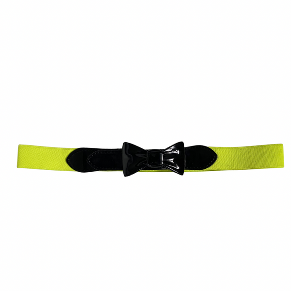 Neon Bow Belt Yellow