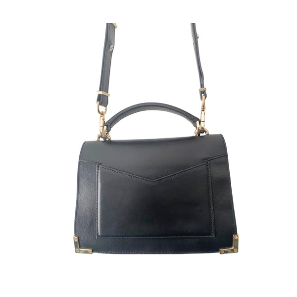 THE KOOPLES  Emily Leather Crossbody Handbag Small Black