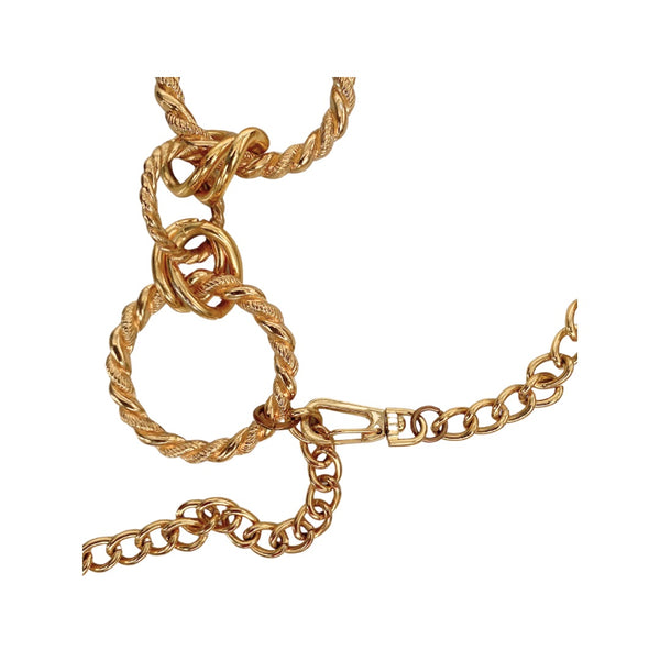 Chunky O-Ring Chain Link Belt Gold