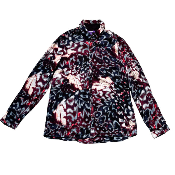 Mexx Abstract Print Button-Down Shirt Navy Multi Size L - Preloved