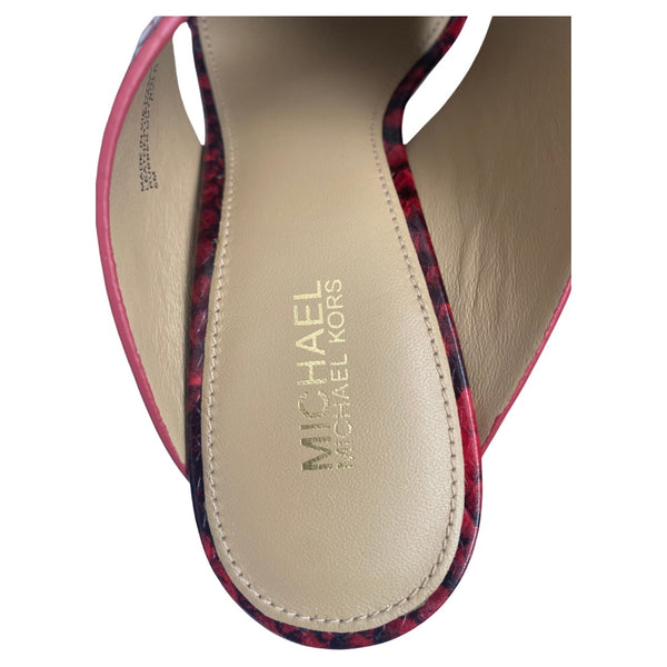 MICHAEL KORS  Porter Mules Red SIZE 36