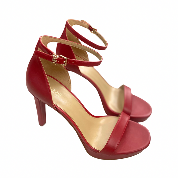 MICHAEL KORS Margot  Platform Heel Sandal Red SIZE 39