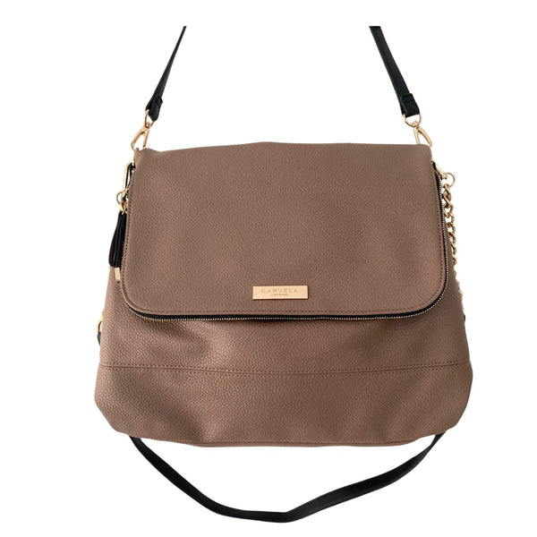 Carvela Delta Hobo Shoulder Bag Taupe