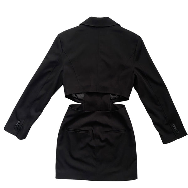 Cutout Blazer Dress Black SIZE XS