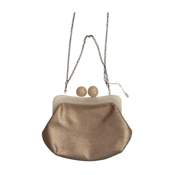 Metallic Coin Purse Clutch Bag Gold - New