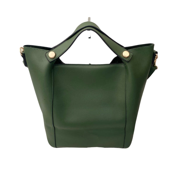 Studded Shoulder Tote Bag Green