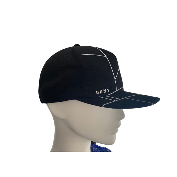 DKNY Geometric Cap Black One Size