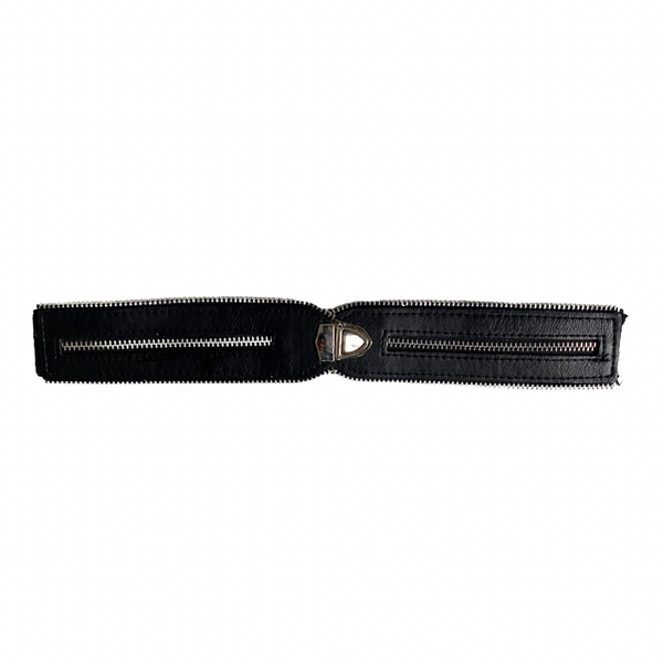 Zip Stretch Belt Black