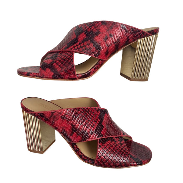 MICHAEL KORS  Porter Mules Red SIZE 36