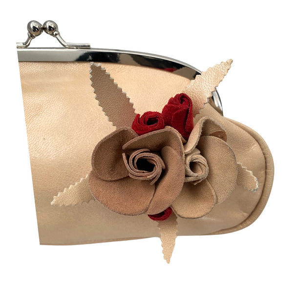 Retro Rose Clip Clutch Bag