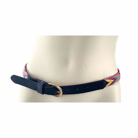 Woven Belt Navy Multicolour