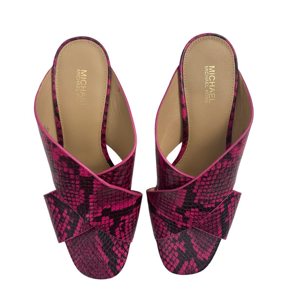 MICHAEL KORS Porter Mules Pink SIZE 37