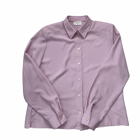 Lilac Shirt Blouse Size 14 - Vintage