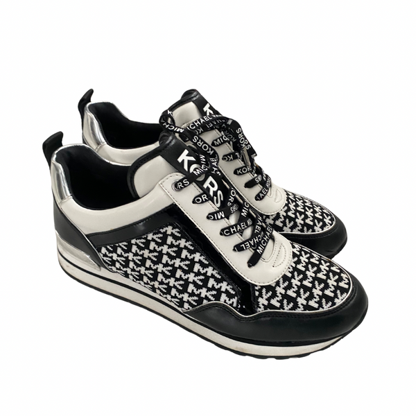 MICHAEL KORS Wilma Trainer Sneaker Runners Black White SIZE 41