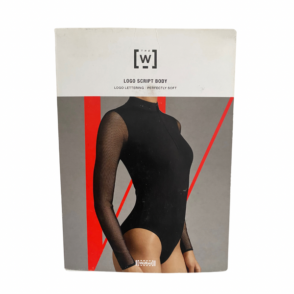 Contrast Net  Bodysuit Wolford Cream SIZE XS