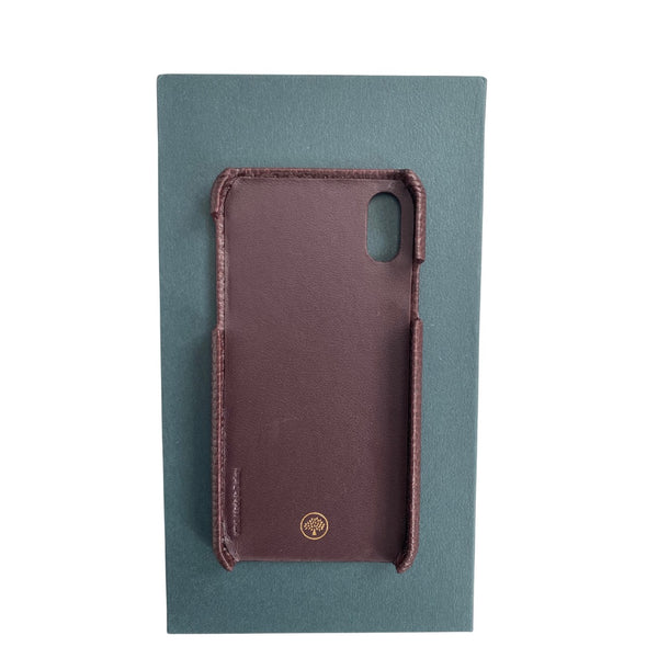 MULBERRY iPhone X Leather Phone Cover Oxblood