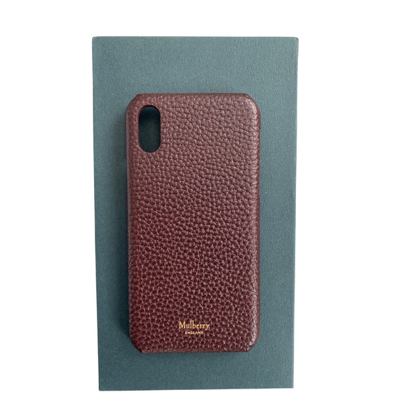 MULBERRY iPhone X Leather Phone Cover Oxblood