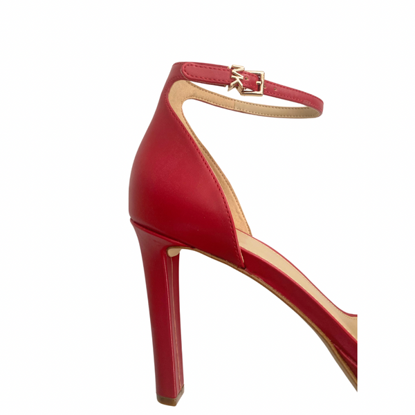 MICHAEL KORS Margot Platform Heel Sandals Red SIZE 41