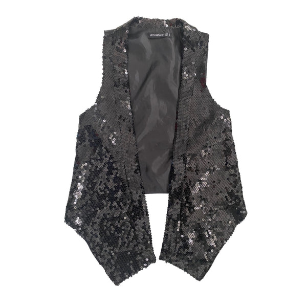 Sequins Waistcoat Black SIZE 8