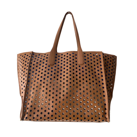 Large Tote Shopper Bag Tan