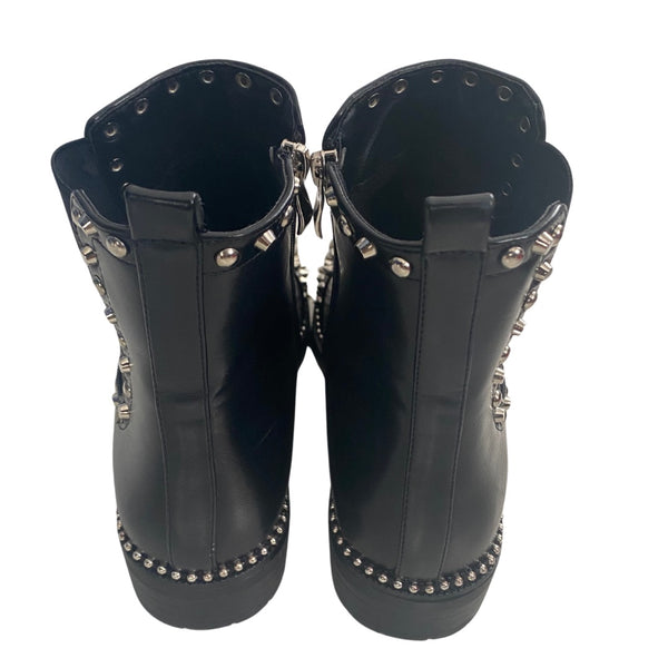 Studded Chelsea Ankle Boot Black Size 41