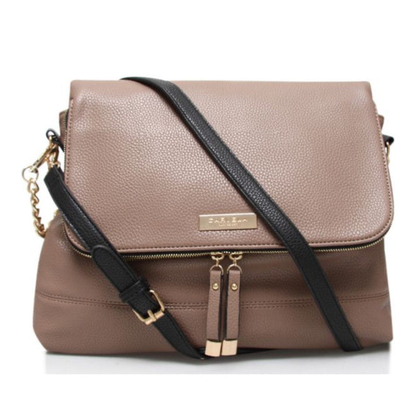 Carvela Delta Hobo Shoulder Bag Taupe