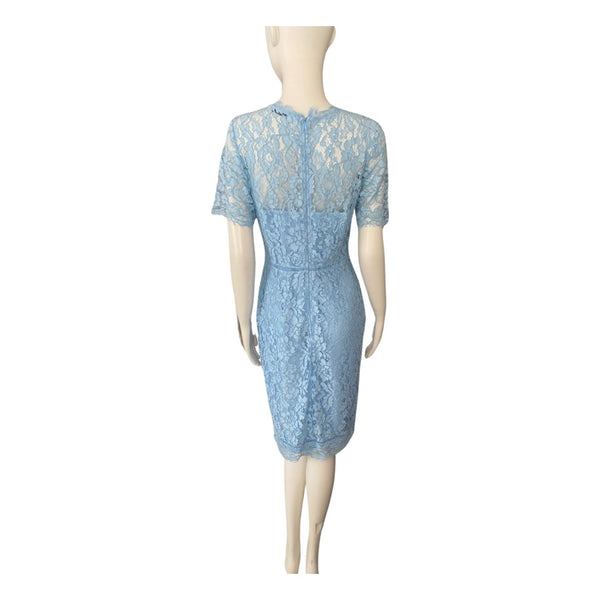 Lace Midi Dress Blue SIZE 10