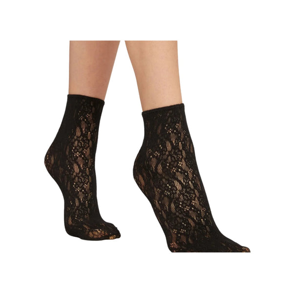 Lace Ankle Socks Ree Wolford Black