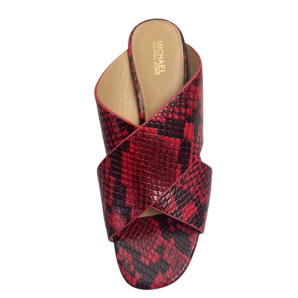 MICHAEL KORS  Porter Mules Red SIZE 36