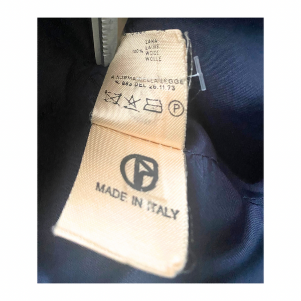 80s Check Contrast Wool Leather Jacket Burgundy SIZE 12 - Vintage